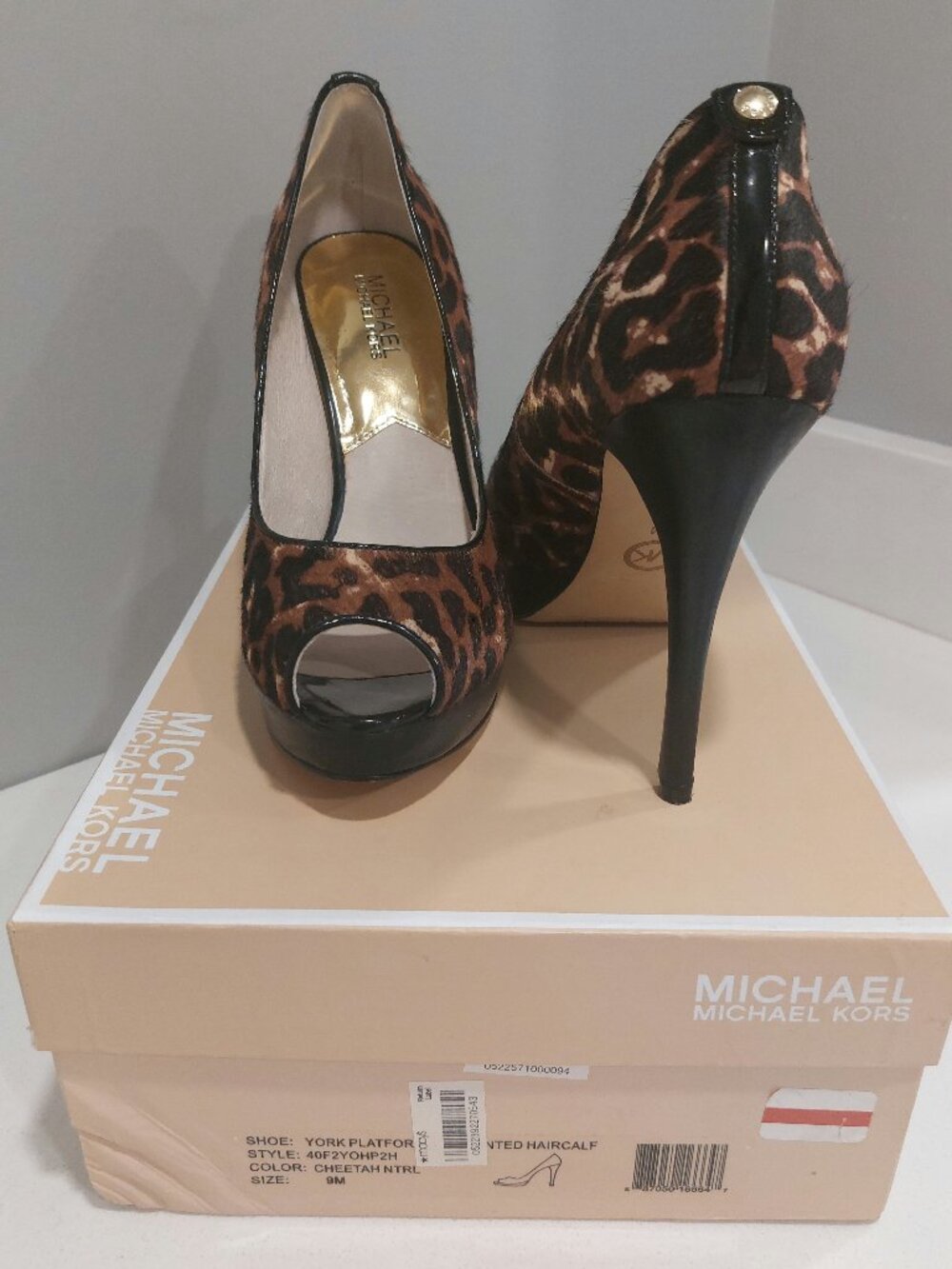 Micheal Kors Platform Cheetah Pumps